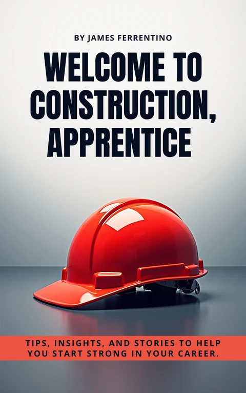 Paperback cover of Welcome to Construction, Apprentice by James Ferrentino.